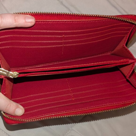 Cherry Red Coach Wallet - Picture 6 of 6